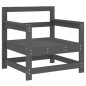 vidaXL Gartenstühle 2 Stk. Grau Massivholz Kiefer vidaXL Gartenstühle 2 Stk. Grau Massivholz Kiefer