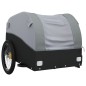 vidaXL Fahrradanhänger Schwarz und Grau 30 kg Eisen vidaXL Fahrradanhänger Schwarz und Grau 30 kg Eisen