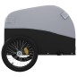 vidaXL Fahrradanhänger Schwarz und Grau 30 kg Eisen vidaXL Fahrradanhänger Schwarz und Grau 30 kg Eisen