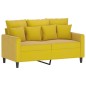 vidaXL 2-Sitzer-Sofa Gelb 120 cm Samt vidaXL 2-Sitzer-Sofa Gelb 120 cm Samt