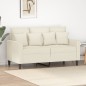 vidaXL 2-Sitzer-Sofa Creme 120 cm Samt vidaXL 2-Sitzer-Sofa Creme 120 cm Samt