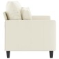 vidaXL 2-Sitzer-Sofa Creme 120 cm Samt vidaXL 2-Sitzer-Sofa Creme 120 cm Samt