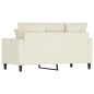 vidaXL 2-Sitzer-Sofa Creme 120 cm Samt vidaXL 2-Sitzer-Sofa Creme 120 cm Samt