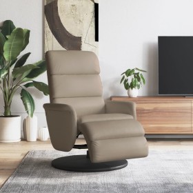 vidaXL Relaxsessel mit Fußteil Cappuccino-Braun Kunstleder