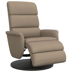 vidaXL Relaxsessel mit Fußteil Cappuccino-Braun Kunstleder