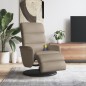 vidaXL Massagesessel mit Fußteil Cappuccino-Braun Kunstleder vidaXL Massagesessel mit Fußteil Cappuccino-Braun Kunstleder