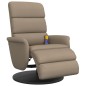 vidaXL Massagesessel mit Fußteil Cappuccino-Braun Kunstleder vidaXL Massagesessel mit Fußteil Cappuccino-Braun Kunstleder