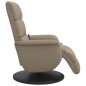 vidaXL Massagesessel mit Fußteil Cappuccino-Braun Kunstleder vidaXL Massagesessel mit Fußteil Cappuccino-Braun Kunstleder