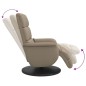 vidaXL Massagesessel mit Fußteil Cappuccino-Braun Kunstleder vidaXL Massagesessel mit Fußteil Cappuccino-Braun Kunstleder