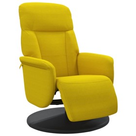 vidaXL Relaxsessel mit Fußteil Gelb Samt