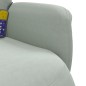 vidaXL Massagesessel mit Fußteil Hellgrau Samt vidaXL Massagesessel mit Fußteil Hellgrau Samt
