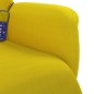 vidaXL Massagesessel mit Fußteil Gelb Samt vidaXL Massagesessel mit Fußteil Gelb Samt