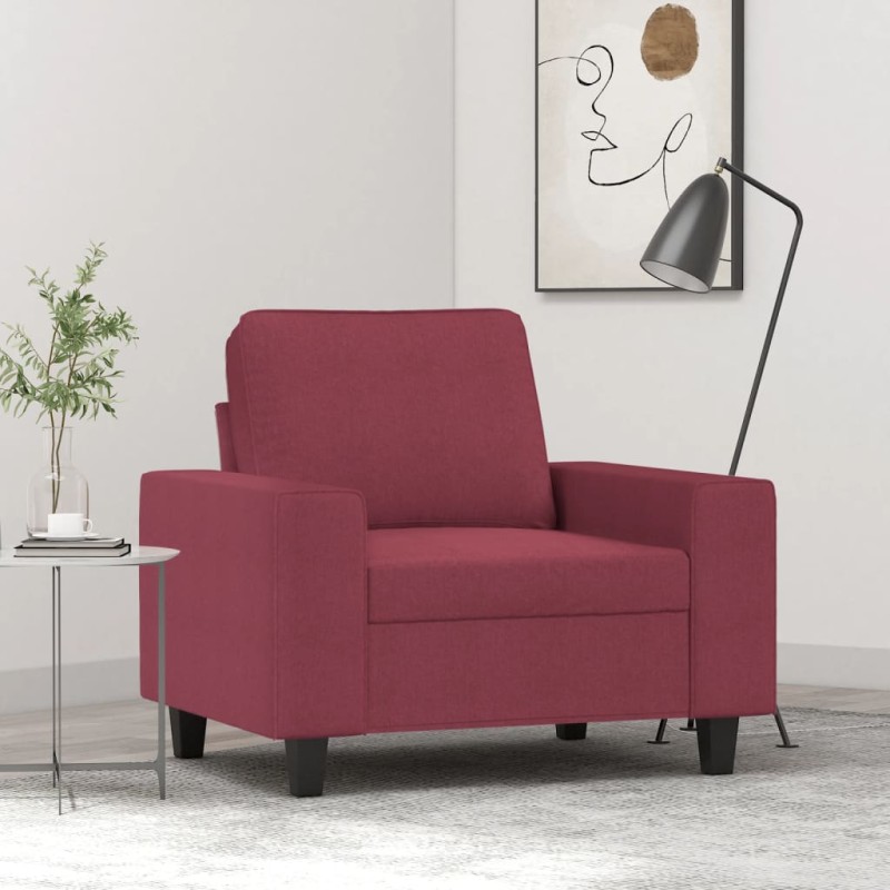 vidaXL Sessel Weinrot 60 cm Stoff vidaXL Sessel Weinrot 60 cm Stoff