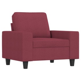 vidaXL Sessel Weinrot 60 cm Stoff