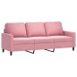 vidaXL 3-Sitzer-Sofa Rosa 180 cm Samt vidaXL 3-Sitzer-Sofa Rosa 180 cm Samt