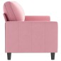 vidaXL 3-Sitzer-Sofa Rosa 180 cm Samt vidaXL 3-Sitzer-Sofa Rosa 180 cm Samt