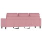 vidaXL 3-Sitzer-Sofa Rosa 180 cm Samt vidaXL 3-Sitzer-Sofa Rosa 180 cm Samt