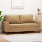 vidaXL 2-Sitzer-Sofa Braun 140 cm Samt vidaXL 2-Sitzer-Sofa Braun 140 cm Samt