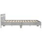 vidaXL Bettgestell mit Kopfteil Betongrau 200x200 cm Holzwerkstoff vidaXL Bettgestell mit Kopfteil Betongrau 200x200 cm Holzwerkstoff