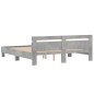 vidaXL Bettgestell mit Kopfteil Betongrau 200x200 cm Holzwerkstoff vidaXL Bettgestell mit Kopfteil Betongrau 200x200 cm Holzwerkstoff