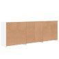 vidaXL Sideboard mit LED-Leuchten Weiß 181,5x37x67 cm vidaXL Sideboard mit LED-Leuchten Weiß 181,5x37x67 cm