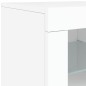 vidaXL Sideboard mit LED-Leuchten Weiß 202x37x67 cm vidaXL Sideboard mit LED-Leuchten Weiß 202x37x67 cm