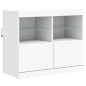 vidaXL Sideboard mit LED-Leuchten Weiß 202x37x67 cm vidaXL Sideboard mit LED-Leuchten Weiß 202x37x67 cm