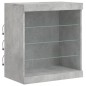 vidaXL Sideboard mit LED-Leuchten Betongrau 181,5x37x67 cm vidaXL Sideboard mit LED-Leuchten Betongrau 181,5x37x67 cm