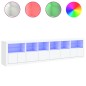 vidaXL Sideboard mit LED-Leuchten Weiß 283x37x67 cm vidaXL Sideboard mit LED-Leuchten Weiß 283x37x67 cm