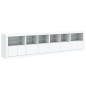 vidaXL Sideboard mit LED-Leuchten Weiß 283x37x67 cm vidaXL Sideboard mit LED-Leuchten Weiß 283x37x67 cm