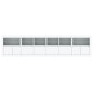 vidaXL Sideboard mit LED-Leuchten Weiß 283x37x67 cm vidaXL Sideboard mit LED-Leuchten Weiß 283x37x67 cm