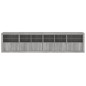 vidaXL Sideboard mit LED-Leuchten Grau Sonoma 283x37x67 cm vidaXL Sideboard mit LED-Leuchten Grau Sonoma 283x37x67 cm