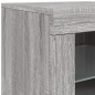 vidaXL Sideboard mit LED-Leuchten Grau Sonoma 283x37x67 cm vidaXL Sideboard mit LED-Leuchten Grau Sonoma 283x37x67 cm