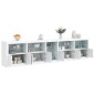 vidaXL Sideboard mit LED-Leuchten Weiß 283x37x67 cm vidaXL Sideboard mit LED-Leuchten Weiß 283x37x67 cm