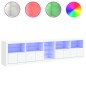 vidaXL Sideboard mit LED-Leuchten Weiß 283x37x67 cm vidaXL Sideboard mit LED-Leuchten Weiß 283x37x67 cm