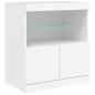 vidaXL Sideboard mit LED-Leuchten Weiß 283x37x67 cm vidaXL Sideboard mit LED-Leuchten Weiß 283x37x67 cm