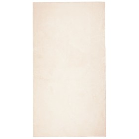 vidaXL Teppich HUARTE Kurzflor Weich und Waschbar Beige 60x110 cm