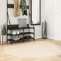 vidaXL Teppich HUARTE Kurzflor Weich und Waschbar Beige Ø 160 cm vidaXL Teppich HUARTE Kurzflor Weich und Waschbar Beige Ø 160 cm