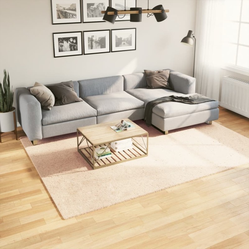 vidaXL Teppich HUARTE Kurzflor Weich und Waschbar Beige 200x280 cm vidaXL Teppich HUARTE Kurzflor Weich und Waschbar Beige 200x280 cm