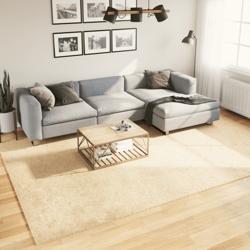 vidaXL Teppich HUARTE Kurzflor Weich und Waschbar Creme 240x340 cm vidaXL Teppich HUARTE Kurzflor Weich und Waschbar Creme 240x340 cm