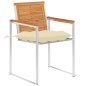 vidaXL Gartenstühle mit Kissen 2 Stk. Massivholz Akazie und Stahl vidaXL Gartenstühle mit Kissen 2 Stk. Massivholz Akazie und Stahl