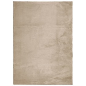 vidaXL Teppich HUARTE Kurzflor Weich und Waschbar Sandfarben 240x340cm