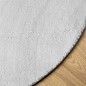 vidaXL Teppich HUARTE Kurzflor Weich und Waschbar Grau Ø 160 cm vidaXL Teppich HUARTE Kurzflor Weich und Waschbar Grau Ø 160 cm