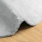 vidaXL Teppich HUARTE Kurzflor Weich und Waschbar Grau Ø 160 cm vidaXL Teppich HUARTE Kurzflor Weich und Waschbar Grau Ø 160 cm