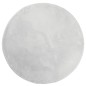 vidaXL Teppich HUARTE Kurzflor Weich und Waschbar Grau Ø 100 cm vidaXL Teppich HUARTE Kurzflor Weich und Waschbar Grau Ø 100 cm