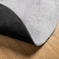 vidaXL Teppich HUARTE Kurzflor Weich und Waschbar Grau Ø 100 cm vidaXL Teppich HUARTE Kurzflor Weich und Waschbar Grau Ø 100 cm