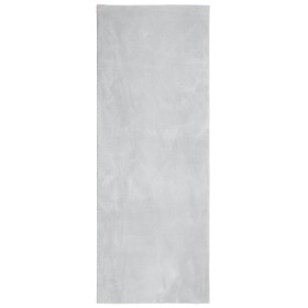 vidaXL Teppich HUARTE Kurzflor Weich und Waschbar Grau 80x200 cm