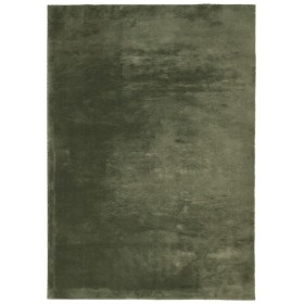 vidaXL Teppich HUARTE Kurzflor Weich und Waschbar Waldgrün 160x230 cm