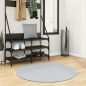 vidaXL Teppich HUARTE Kurzflor Weich und Waschbar Blau Ø 100 cm vidaXL Teppich HUARTE Kurzflor Weich und Waschbar Blau Ø 100 cm