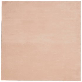 vidaXL Teppich HUARTE Kurzflor Weich und Waschbar Blassrosa 160x160 cm